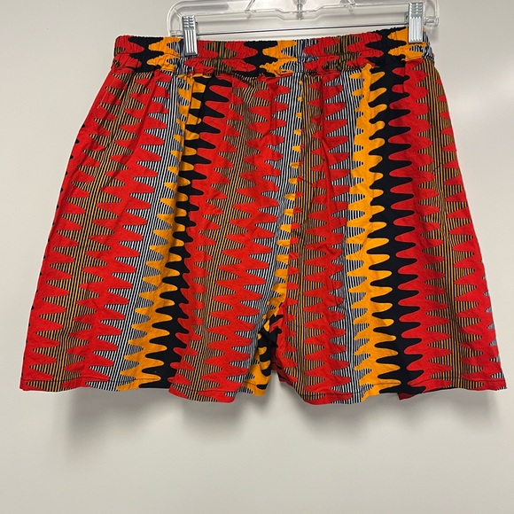 Ofuure Cotton African Print Ruffle Sleeve Crop Top and Short Set Sz. 3X - Picture 3 of 16